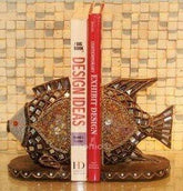 INPHIC-貼玻魚書檔 樹脂材質 裝飾品 家居擺設品 現代 裝飾工藝品 飾物